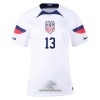 Officiële Voetbalshirt USA MORGAN 13 Thuis WK 2022 - Dames